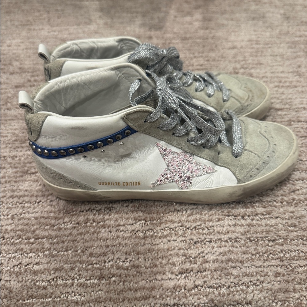 Golden Goose Midstar Pink and Blue